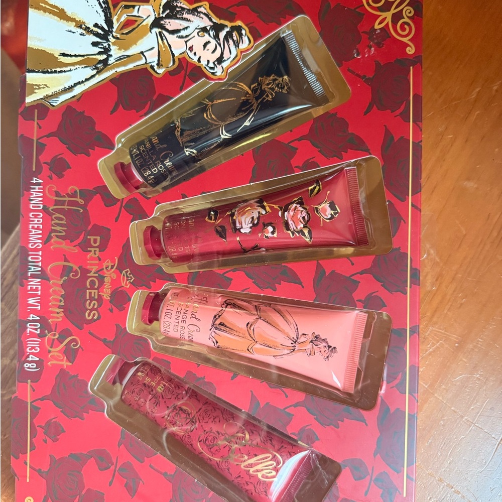 Disney Princess Hand Cream Set - Red, Pink, Gold
